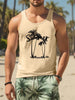 Summer Daily Men's Casualtank Top Outdoor Beach Men's Fashion Tank Top Hawaiian Men's Fashion 3D Coconut Print Sleeveless Top