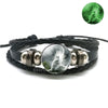 Glow In The Dark Wolf Head Bracelet Multilayer Leather Bracelet Charm Women Men Fashion Luminous Bracelets Wolf Jewelry