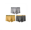 1/3Pc Men Panties Breathable Antibacterial Boxer Shorts Four-corner Shorts Teenagers Knitted Pure Color  U Convex Male Underpant