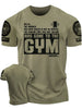 Men's Short Sleeved T-shirt Let Me Lift Weights In Peace Gym Therapy