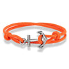 MKENDN Nautical Style Men Anchor Bracelet Handmade Adjustable Surfering Rope Braslet Unfading 3mm Thin String Braclet Homme