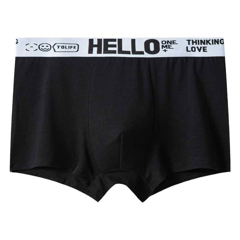 Hello Men's Breathable Antibacterial Boxer Shorts