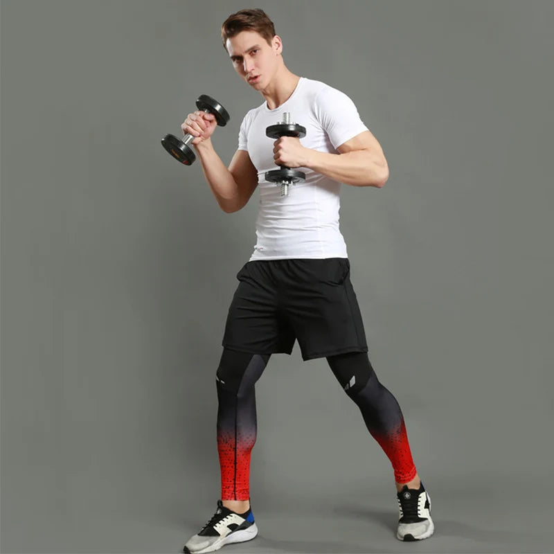 Men’s Compression Pants – Quick-Dry Athletic Running Tights | Breathable Gym Leggings for Training, Jogging & Fitness