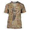 Men's Egyptian Totem 3D Printed T Shirt Summer Funny Retro Mystery Ancient Horus Harajuku Short Sleeve Streetwear