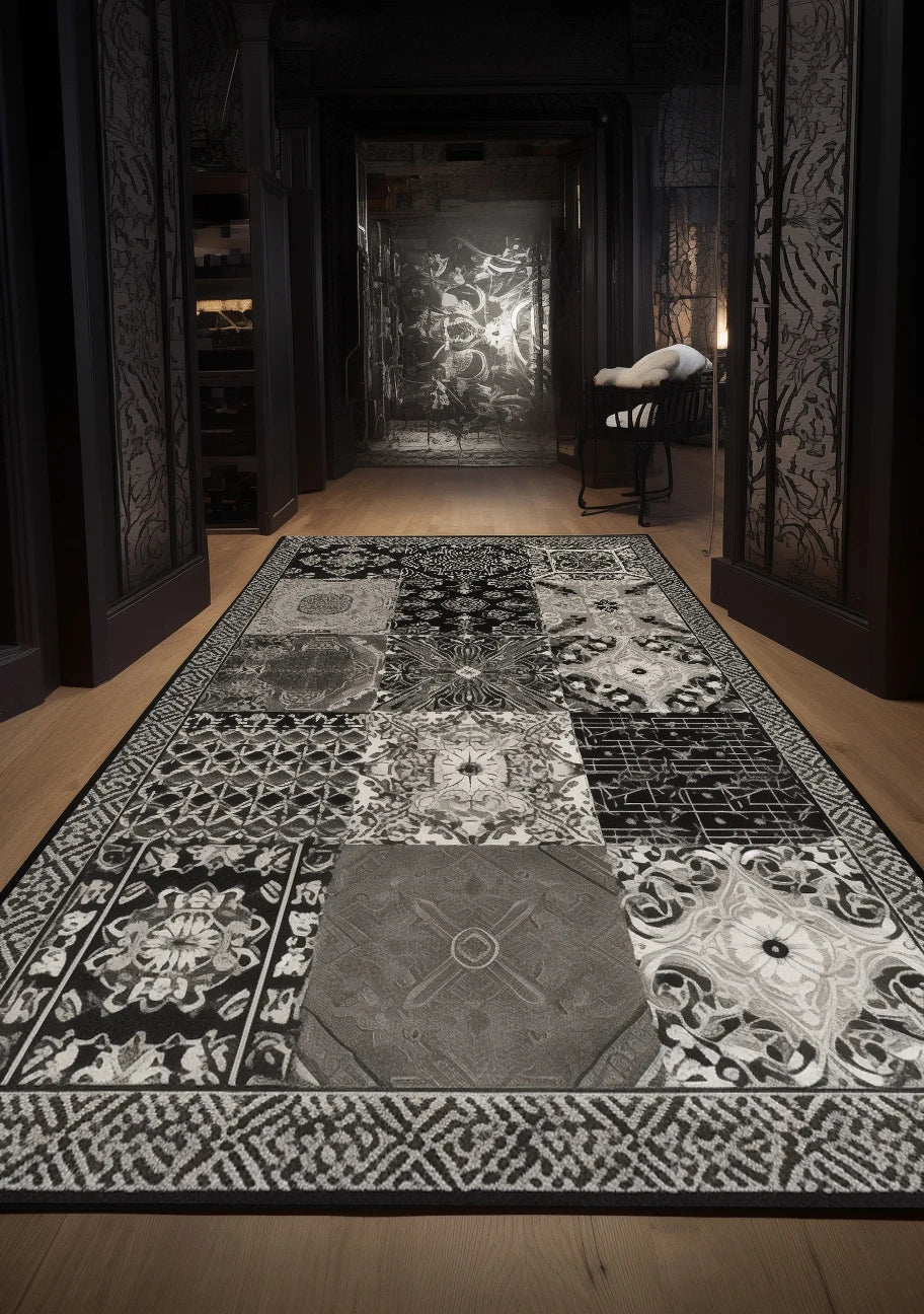 Persian Retro Living Room Decoration Carpet Luxury BOHO Home Decor Bedroom Rug Comfortable Fluffy Washable Floor Mat Non-slip