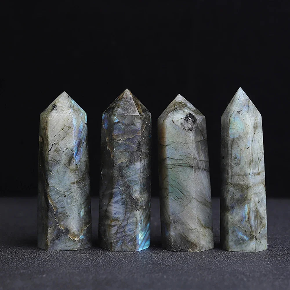 Natural Stone and Crystals Point Wand Witchcraft Rose Quartz Amethyst Home Decor Mineral Reiki Healing Stones Crafts Room Decor
