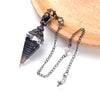 Natural Stone Spirit Pendulum Pendant Latticed Chain Energy Luck Mysterious Reiki Resin For Jewelry Making Accessories Necklaces