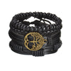 MeMolissa New Fashion Braided Wrap Leather Bracelets for Men High Quality Vintage Charm Wood Beads Ethnic Tribal Wristbands