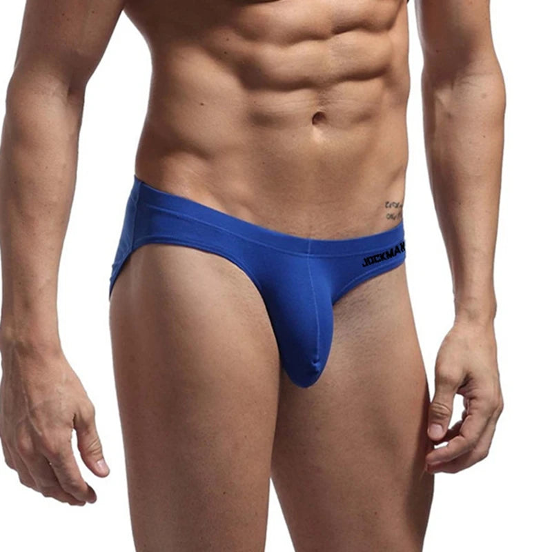 JOCKMAIL Men Underwear Sexy Big Penis Pouch Bikini Briefs Thong