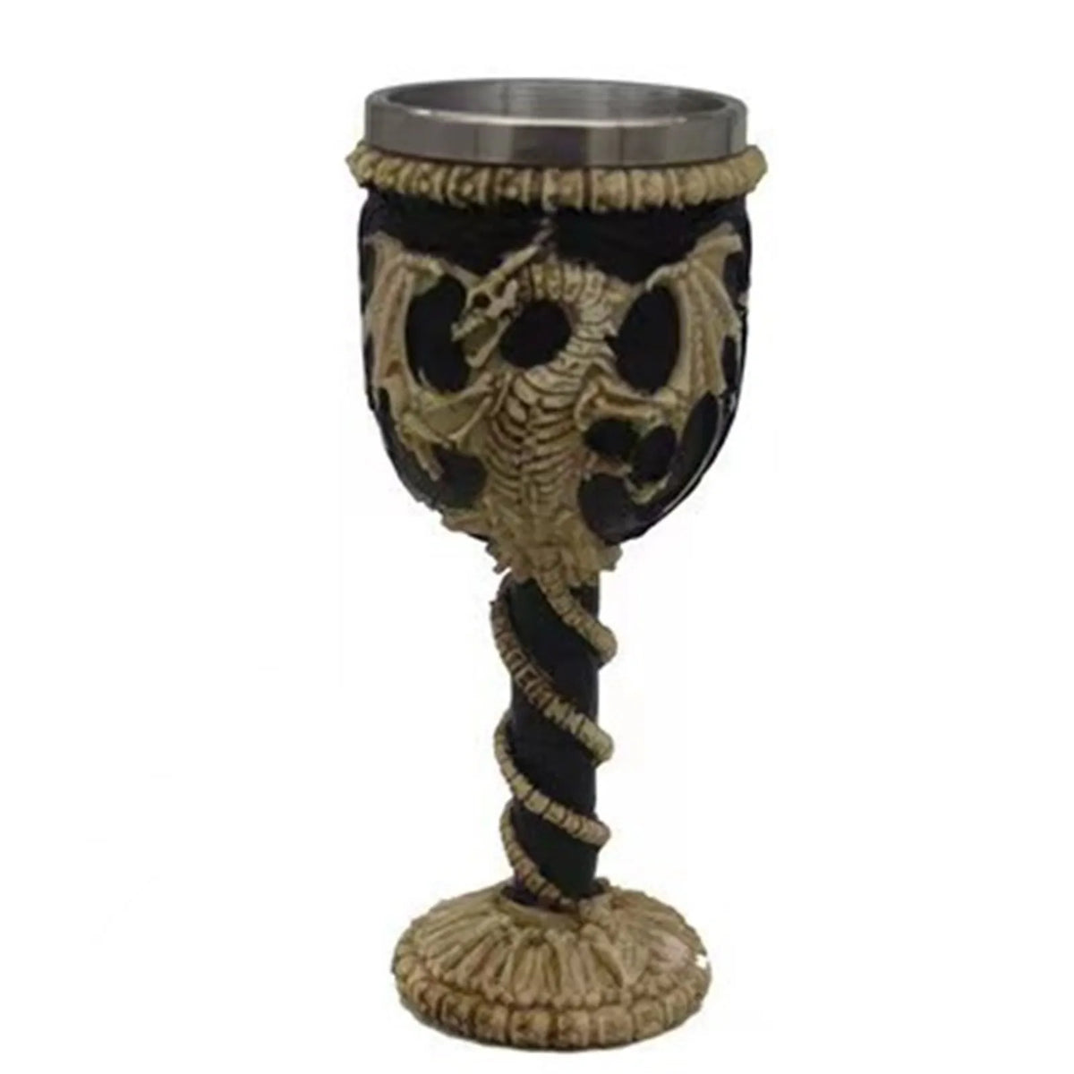 Horrible Gothic Stainless Resin Goblet Retro Wine Glass Cocktail Glasses Wolf Whiskey Cup Party Bar Drinkware FREE son