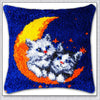 Cats Latch Hook Kits Pillow Cover