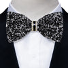 Sparkle Rhinestone Bow Ties for Men Pre-Tied Diamond Sequin Bowtie with Adjustable Length Wedding Party
