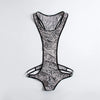 Leopard Men's Bodysuits Building Shapers Tights Men Singlet Underwear Bikini Sexy Men T-Back Jumpsuit Stretch Thongs Jockstrap