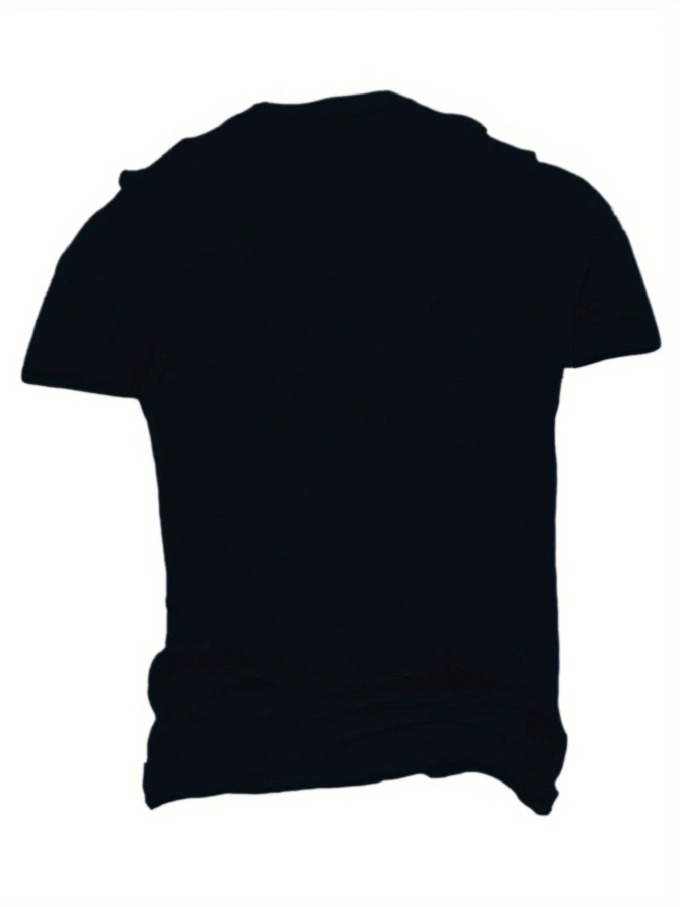 Men's Breathable Cool Chick Cartoon Print Short Sleeve T-Shirt Casual Street Fashion Round Neck Summer Casual Men's Wear