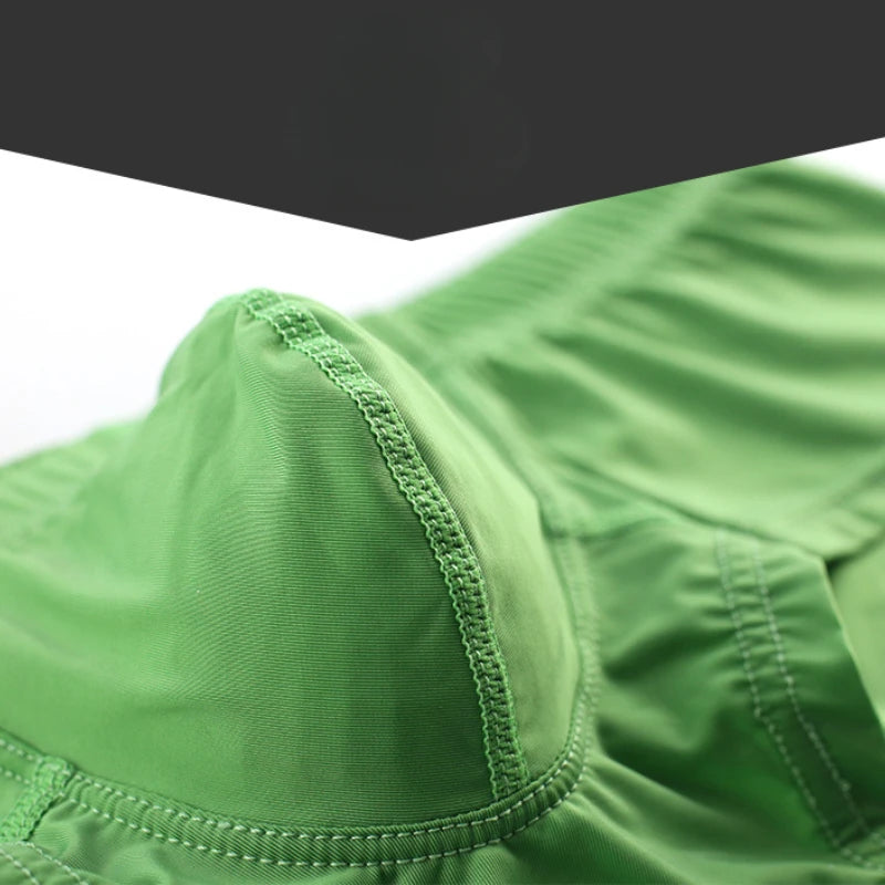 Sexy Low Rise Boxer Trunks Male Breathable Panties Mini Boxer Briefs Soft Underwear Man U Convex Bag Underpants Comfy Lingerie