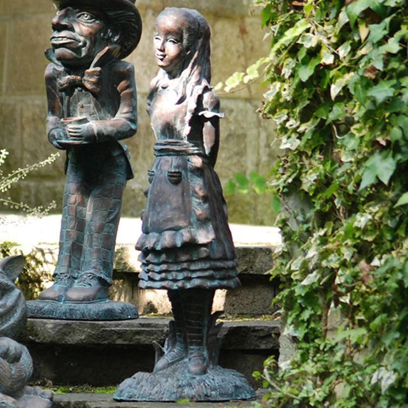 Alice In Wonderland Decorated Garden Statue Caterpillar Garden Statue Sculpture Rabbit Statue Decorated Home Room Decoration