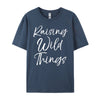 Toddler Of Mother Day Raising Wild Things Clothing Camiseta Masculina Graphic Tee Original Mens T-Shirts New Years Eve