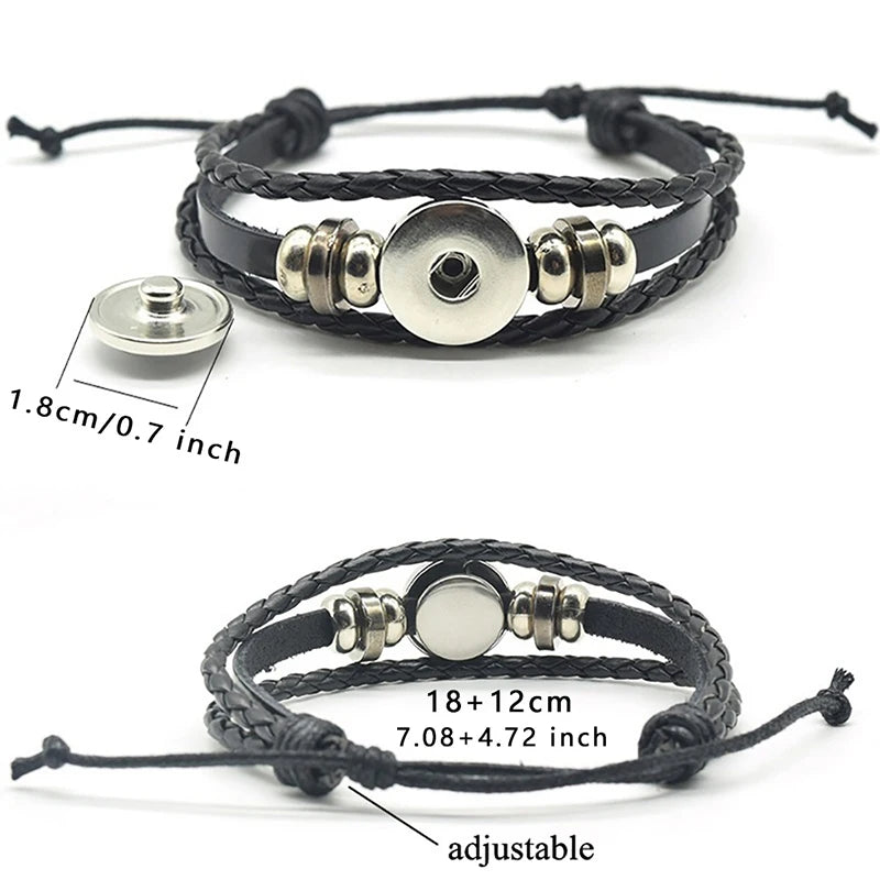 Birthday Present 12 Constellation Luminous Bracelet Leather Bracelet Zodiac Charm Bracelet for Men Women