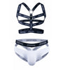 Sets Men Body Bondage Lingerie Sexy Harness Bodysuit and Jockstrap Gay Underwear Mens Lingerie Sissy Panties Costume Hombre