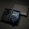 Wine red Men Tie Paisley Silk Tie Pocket Square Cufflink Luxury Gift Box Set Wedding Gravat Accessories Neck Tie For Men