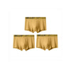 1/3Pc Men Panties Breathable Antibacterial Boxer Shorts Four-corner Shorts Teenagers Knitted Pure Color  U Convex Male Underpant
