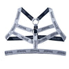 Sexy Lingerie Men's Harness Chest Bodysuit Hollow Out One-piece Jockstrap Leotard Contrast Color Bulge Pouch Bodysuit Underwear