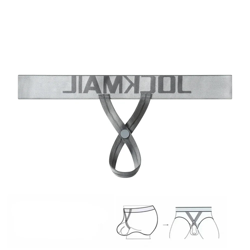 3 Piece Lot Jockmail Ringed Revelation Hollow-Out Thong