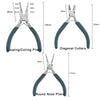 12 Style Exclusive Customization High Quality Stainless Steel End Cutting Wire Pliers Hand Tools DIY Jewelry Making Pliers Set