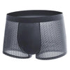 Ice Silk Mesh Shorts Panties Men Slim Fit Boxer Briefs Comfortable Moisture-wicking Boxer Briefs For Men Underpants Underwear