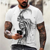 Christian Mens Clothing T Shirts Oversized T Shirt Gothic  Jesus Christ Cross 3D Print O-neck Tops Vintage Hip Hop Short Sleeve
