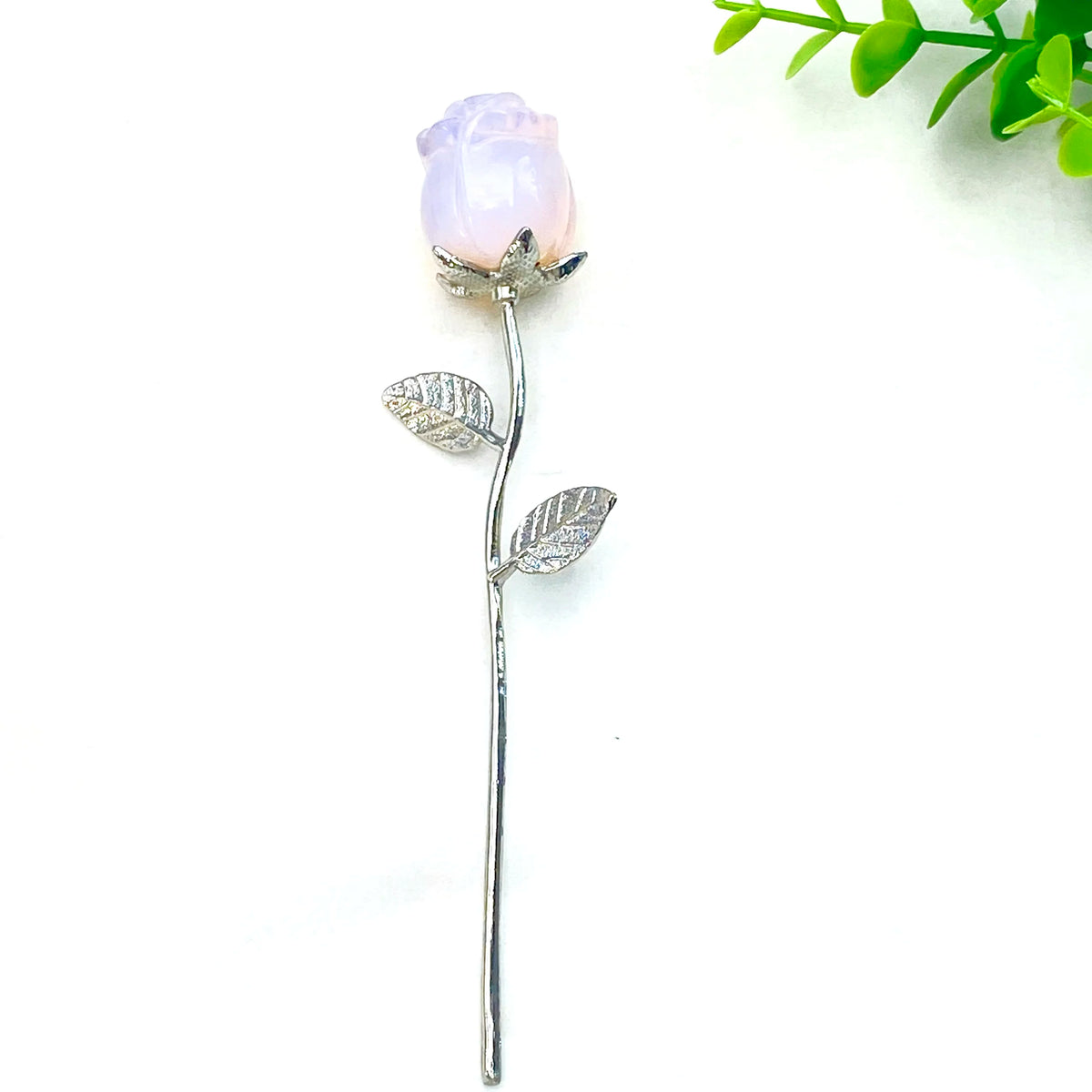 1PC Crystal Carved Rose Flower,Excellent Gifts,Ideal for Valentine's Day,Mother's Day,Graduation Gift,Home Decor Accent