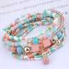 Bohemian Beads Charm Bracelets & Bangles for Women Fashion Love Feather Tassel Bracelet Multilayer Bracelet Femme 2024New