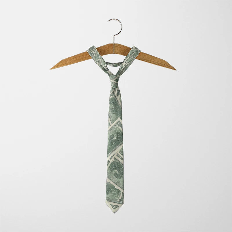 Interesting dollar pattern printing 8 cm wide tie fashion business shirt tie Pascual men's tie tie birthday gift