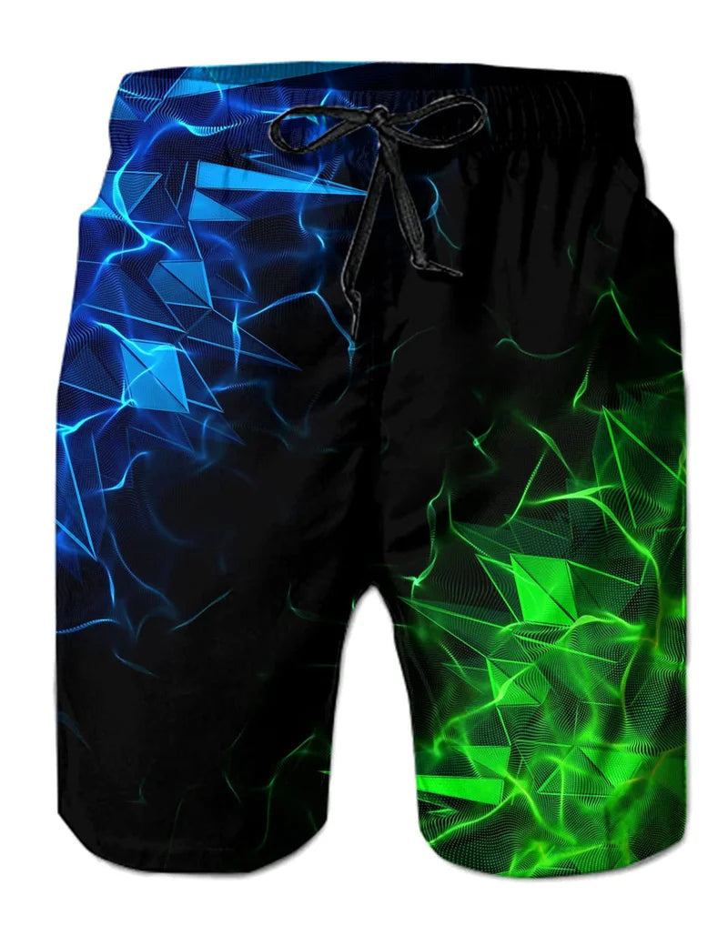 Funny Animal Dinosaur Beach Shorts Pants Men 3D Printing Surfing Board Shorts Summer Hawaii Swimsuit Swim Trunks Cool Ice Shorts