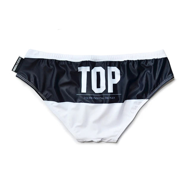 Men's Swimwear Bikinis Swimsuit Male Tight Swim Shorts Bathing Suit Swimming Double Layer Pool Trunks Beach Briefs TOP/VERS/BTTM