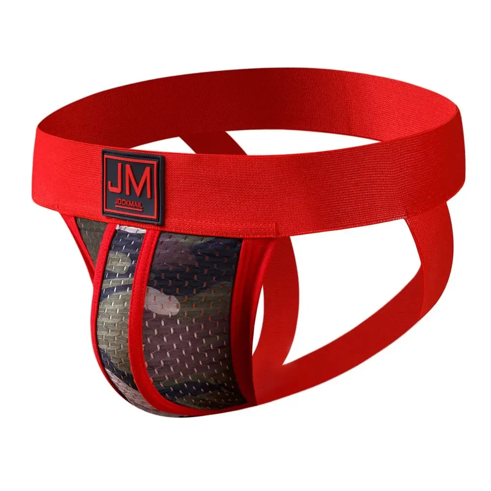 Sexy Gay Men Underwear Brief Underpants Nylon Quick Dry Camouflage Men's Jockstrap Bikini Slip Men's Tanga or As Swim Swimwear