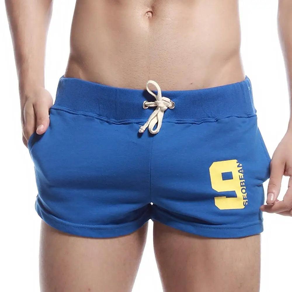 SEOBEAN Men Casual Shorts Cotton Breathable Fitness Jogger Sport Shorts Men's Clothing Bottoms Summer Shorts Home Lounge Gym