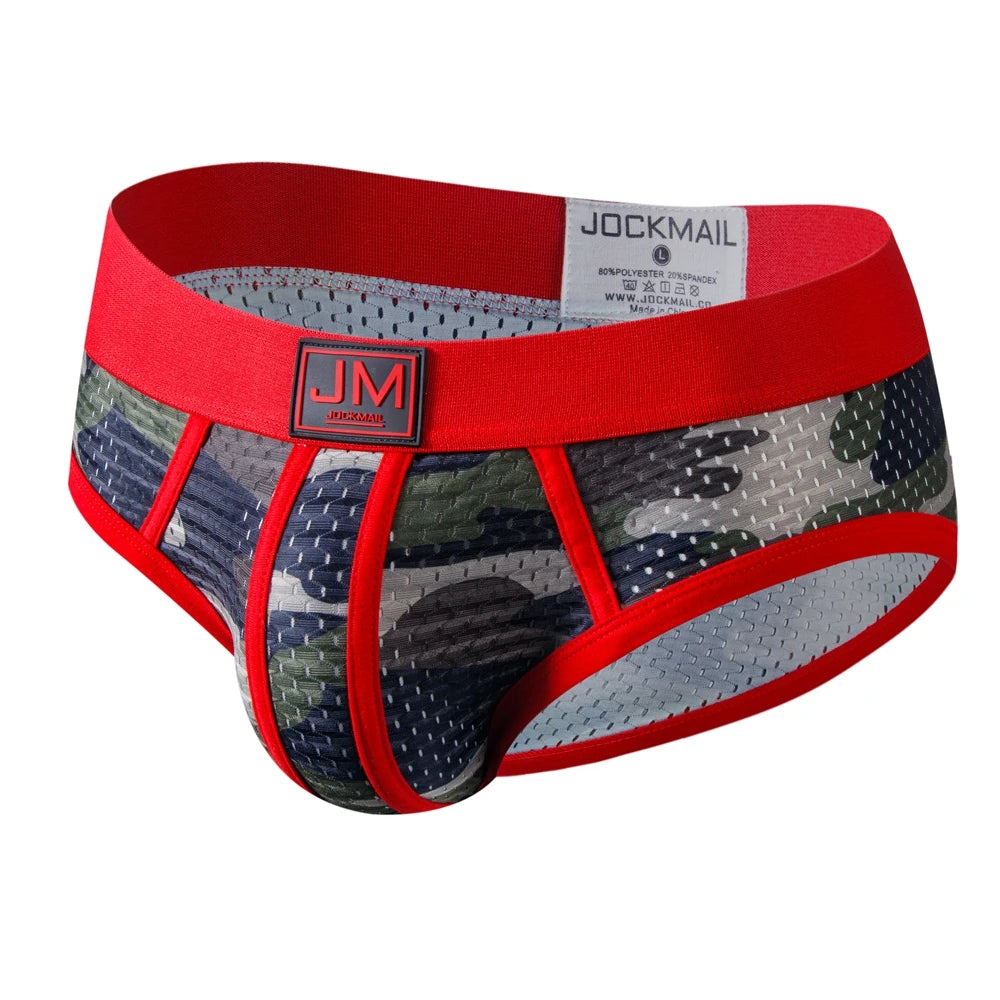 6PCS Man's Underwear Briefs Underpants Nylon Mesh Camouflage Men's Briefs Bikini Men's Boxer Briefs or As Swim Swimwear Shorts