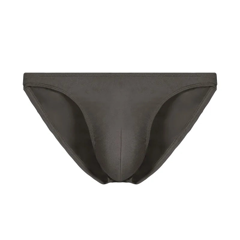 Men's Underwear, Men's Small Triangle Briefs, U-Convex Thin Elastic Sexy Low-Waist Tight-Fitting Narrow-Edge Briefs
