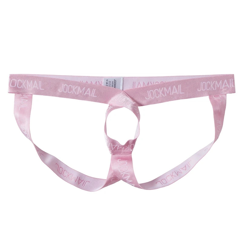 Cockstraps Open Back Underpants Men Jockstrap Panties Sexy Thongs G String Penis Pouch Underwear T-Back Open Butt Thong Lingerie