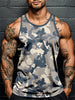 3D Print Camouflage Graphic Men's Sleeveless T-Shirt Summer New Sport Fitness Vest Outdoor Casual Man Gym Clothing Quick Drying