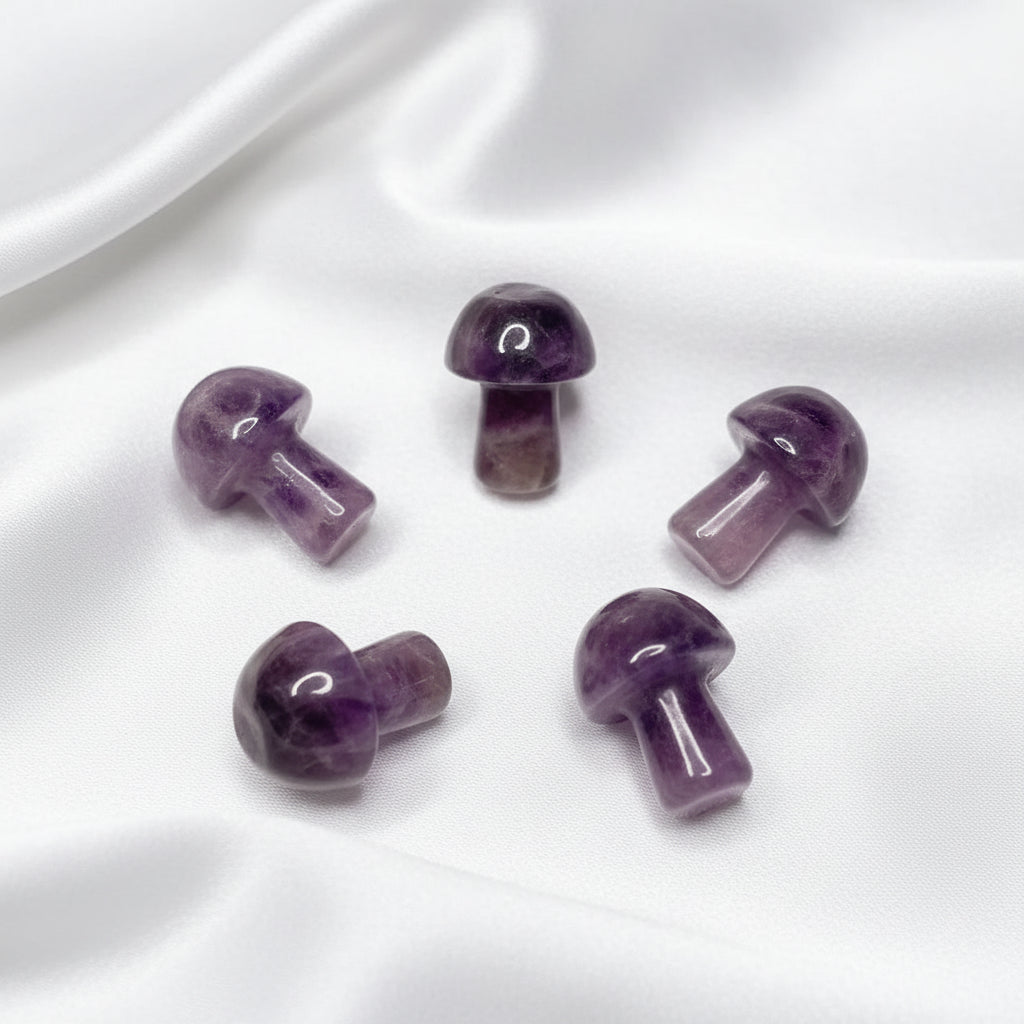 Mini Mushroom Carved Gemstone