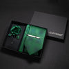 Wine red Men Tie Paisley Silk Tie Pocket Square Cufflink Luxury Gift Box Set Wedding Gravat Accessories Neck Tie For Men