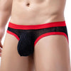 Sexy Men Underwear Briefs U Convex Pouch Design Low Rise Thin Mesh Perspective Underpants Male Panties Briefs