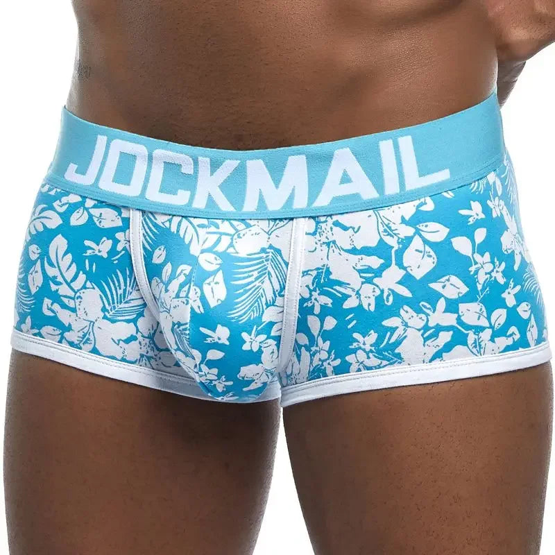 JOCKMAIL Brand Male Breathable Boxers Cotton Men Underwear