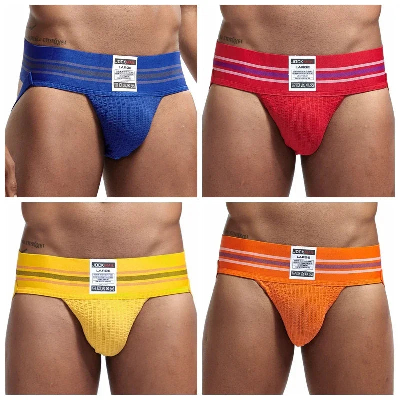 JOCKMAIL Men LowRise Anga Hombre Sexy Underwear Briefs Gay Penis Pouch Wonderjock Bikini Underwear Man Jockstrap Thong Lingerie