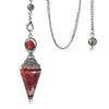 Natural Stone Spirit Pendulum Pendant Latticed Chain