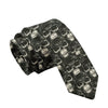 Fashion skull 3D printed tie art design personality tie adult 8cm wide polyester slim shirt suit party accessories