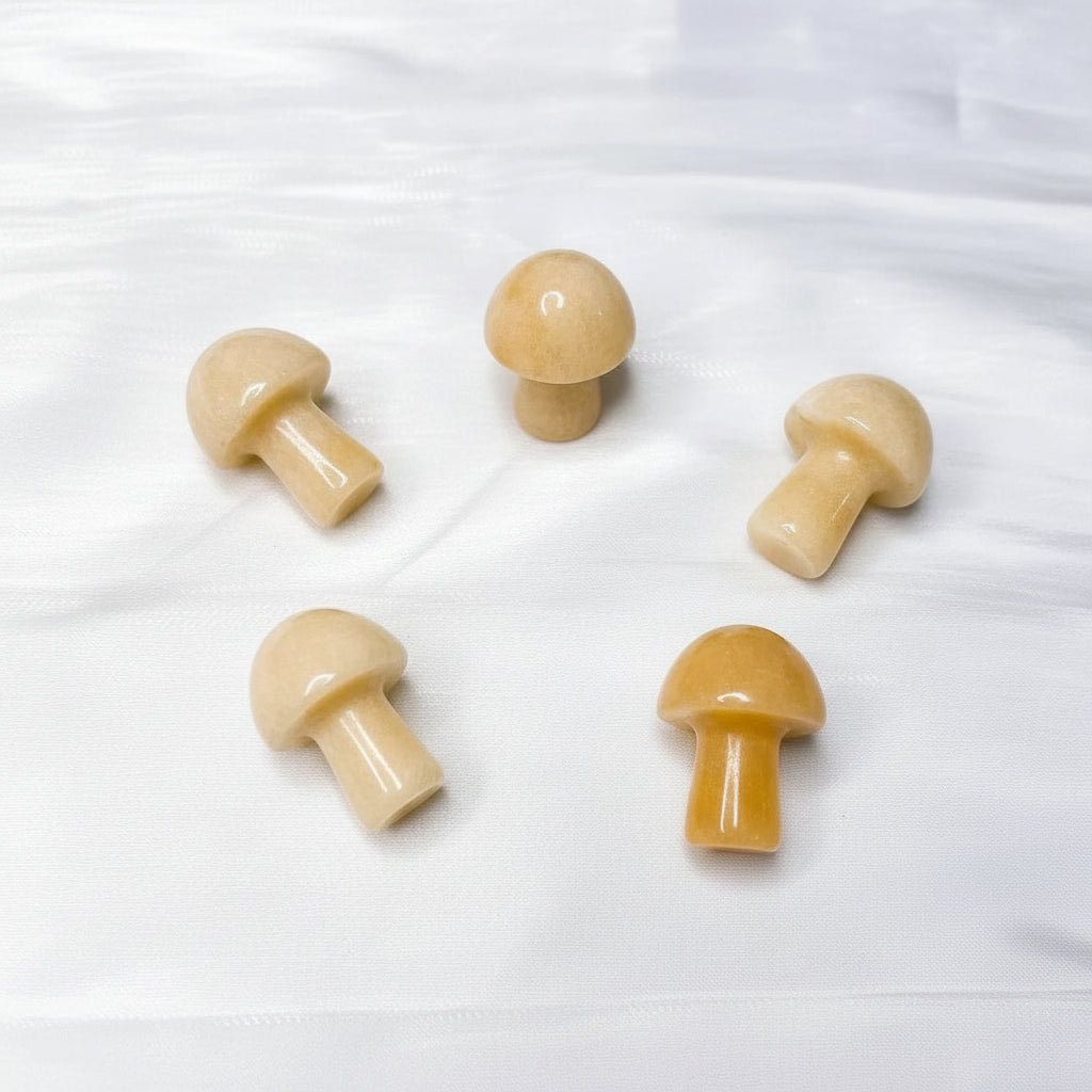 Mini Mushroom Carved Gemstone
