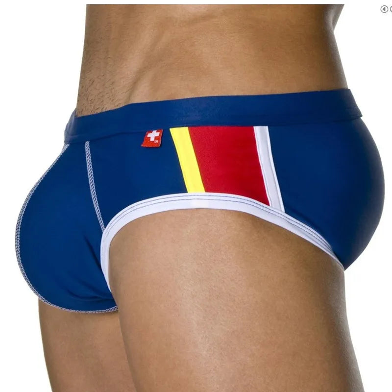 Men's Nylon Triangle Swim Briefs